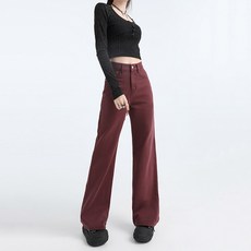 투니스 여성 스트레이트 와이드핏 데님 팬츠