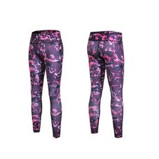 【海夫健康生活館】MEGA COOUV 防曬冰感 九分 滑褲 內搭褲 紫迷星河(UV-F832FL)