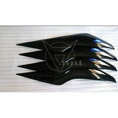 福特 FORD FOCUS 燈眉 大燈貼 碳纖維裝飾 (2代 2.5代 3代 3.5代 4代 專用), 1個, 2.5代黑色以烤漆