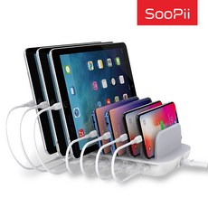 Soopii 7포트 USB PD PPS 초고속 멀티충전기 CS70, 화이트, 1개