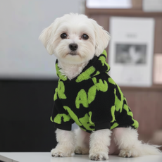 강아지 몬스터 형광 후드티, 1개