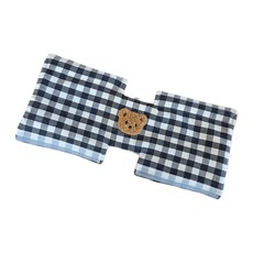 코코아돌 유모차 T 안전바 커버 티 안전가드 패드 침받이, 1개, 블랙체크