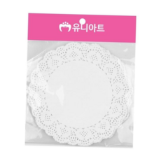 만들기재료 유니아트 1000 종이레이스도일리 페이퍼 미니 개(1개입) 8.5cm, 본상품