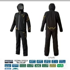 Gamakatsu釣魚套裝：防水透氣，舒適靈活，專業釣魚服裝, 黑金