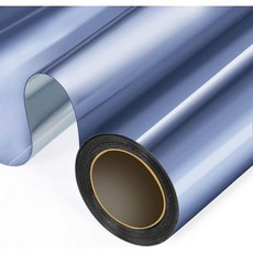 거울시트지 편도 창 개인 정보 보호 필름 주간 자외선 차단 열 제어 반사 색조 홈 오피스 거실, 02 Blue silver, 1개