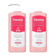 시투와이 바세린 24h 딥 모이스춰 핸드앤네일 크림 건조한 손 촉촉, 500ml, 2개