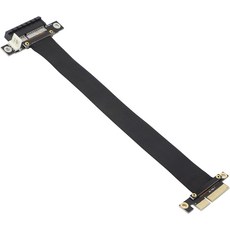진투윤 PCIe 4X 확장 케이블 PCIExpress 30 남녀 라이저 그래픽 카드용 PCIE 익스텐더 어댑터 점퍼 23cm 80도