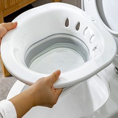 접이식 가정용 임산부 찜질 온욕 휴대용 좌욕기, 핑크, 색상_핑크