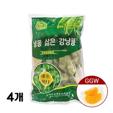 <터보마켓> 중국식품 중국수입 냉동 삶은 강낭콩 단콩 500g 1개, 4개