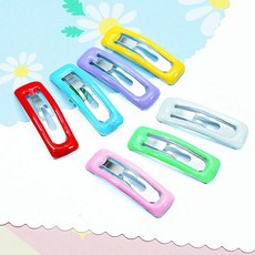 [문펫] 사각똑딱이 (한쌍) 7색, 노랑, 1개