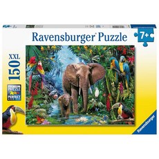 Ravensburger 12901 아동용 사파리 동물 150피스 퍼즐 - 모든 조각이 독특하며 완벽하게 맞습니다