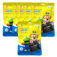 뽀로로 비타민 C 복숭아맛, 50정, 6개