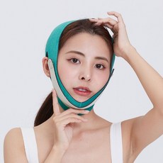 얼굴탄력밴드 얼굴리프팅밴드 그린색상 eun9261lV, 단일, 1개