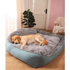 반려동물 방석 강아지 쿠션 매트 하우스 침대, 심플 양면 그레이 분리형