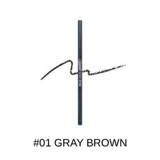 極細雙頭旋轉眉筆 1.5mm, 1個, Peripera雙頭眉筆#01(8244