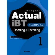 COMPACTActual IBT Reading Listening 1:10 Mini TOEFL Tests, DARAKWON, Compact Actual iBT 시리즈, 1null