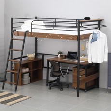 베로니카 침대 모음 벙커/책상/이층 높이조절 분리형 1석3조, 베로니카 (높은)벙커 침대, 화이트