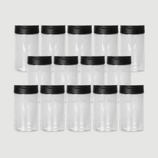 원형 양념통 150ml(조미료캡-블랙)x14개, 1개