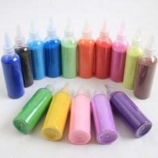 [아이디몬] 색모래 모음 1개 100ml 샌드아트용 수업용 색깔 모래 색모레 만들기, 진보라