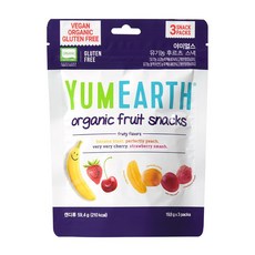 야미얼스 유기농 후르츠 스낵 젤리 3p, 혼합맛(바나나/체리/딸기/복숭아), 59.4g, 1개