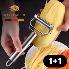 칼텐하임 다용도 만능채칼 스텐 필러 슬라이서, 2개, 메탈릭 실버(silver)