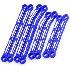 트랙사스 TRX4M 브론코 디펜더 118 RC 크롤러 업그레이드 부품 금속 높이 조절 링크 타이로드 액세서리블랙, 파랑