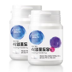 와브헬스 식염 포도당 정 스포츠 에너지 캔디 사탕 전해질 부족 보충제, 2개, 100정