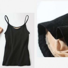 데일리 베이직 편안한 겨울 속옷 올데이 기모 끈나시 발열 YQK