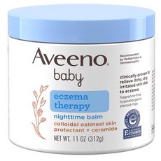 Aveeno 寶寶夜間舒緩保濕乳膏 無香異敏 312g, 1個, 寶寶舒緩保濕乳膏11oz
