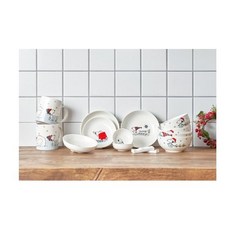 CORNINGWARE 史努比雪 14p 瓷餐具套組 2, 單品