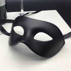 할로윈 가면 오페라 유령 소품 무도회 커플 파티 인싸 원사이즈 국내, 블랙