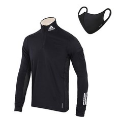 adidas 愛迪達 WARM 1/2 ZIP+時尚口罩
