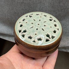 龍泉青瓷 香薰盒 鏤空雕刻, 商品主圖, 1個