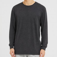 국산 남성 내의 텐셀 발열 기모 이너웨어 긴팔 라운드티