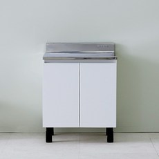 하우싱크 스텐 싱크대 600 조리대 기본형, 화이트 (스텐조리대/600/기본형)