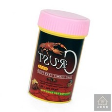 갑각류 전용 크러스트 고형사료 50g 수조전용 무기질첨가 단단사료