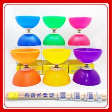 扯鈴 安全扯鈴 鋼軸定軸 - 教學 比賽專用水線扯鈴桿, 1個, 扯鈴-鋼軸(定軸)-藍色