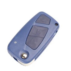 Jingyuqin 원격 접이식 자동차 커버 키 쉘 케이스 Fiat Punto Ducato Stilo Panda Idea Doblo Bravo Keyles, 03 3B-BLUE