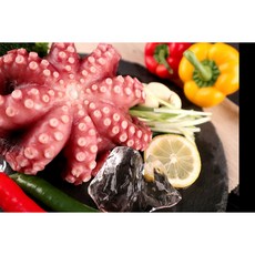 [제수용추천] 국산 통영 남해안 숙회 제사 선물용 자숙 데친 통문어, 1개, 400~500g