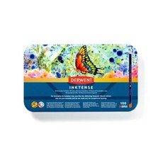 【DERWENT 德爾文】 INKTENSE 水墨色鉛100色-鐵盒裝, 1個