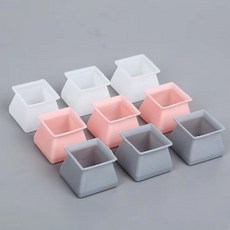 식탁다리커버 사각 방수 의자다리캡 신축 실리콘 커버, 사각화이트, 1개