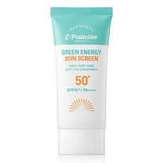 [엘렌실라] 그린에너지 온가족 진정 수분 선크림 SPF50+ UVA++++ 유기자차 저자극 민감피부 촉촉진정 백탁없는 약산성 데일리 자외선차단 순한선크림 가족용전용선케어 지속력좋은, 50ml, 1개