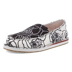 Twisted X 여성용 수제 플랫 친환경 캐주얼 슬립온 로퍼 탠 6 미디엄