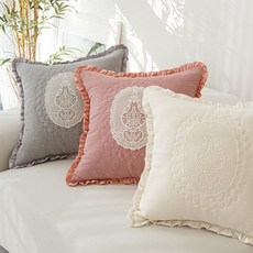 까사엘 모스트 쿠션커버 사각쿠션 방석커버 쇼파쿠션 의자쿠션 고급쿠션 레이스쿠션 (50x50cm), 모스트 사각 쿠션커버_그레이