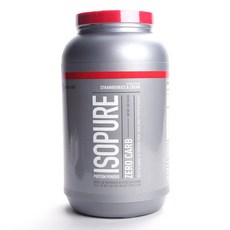 ISOPURE 零卡營養高蛋白沖泡粉 草莓奶油口味, 1.361kg, 1桶
