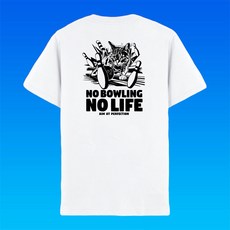 볼링크루 볼링 고양이 티셔츠 No Bowling No Life