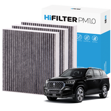 2+1 하이필터 PM 0.3 활성탄 자동차 에어컨 필터 KGM, 3개, 렉스턴 뉴 아레나 (2세대/Y461) HI-M113