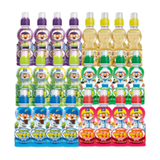 팔도 뽀로로 6종세트 235ml 밀크4개 딸기4개 사과4개 블루베리4개 샤인머스켓4개 보리차220ml4개 총24개