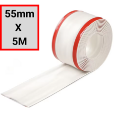대불가이즈 55mm x 5M 자르는 전선 몰딩 테이프 가리개 전기선커버 배선테이프 잘라쓰는 pvc사각몰드, 화이트, 1개