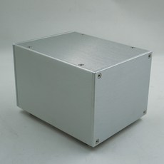 全鋁合金 功放機箱 電源濾波器外殼 美標插座 前後級 白色機殼, 1個, 前後空白